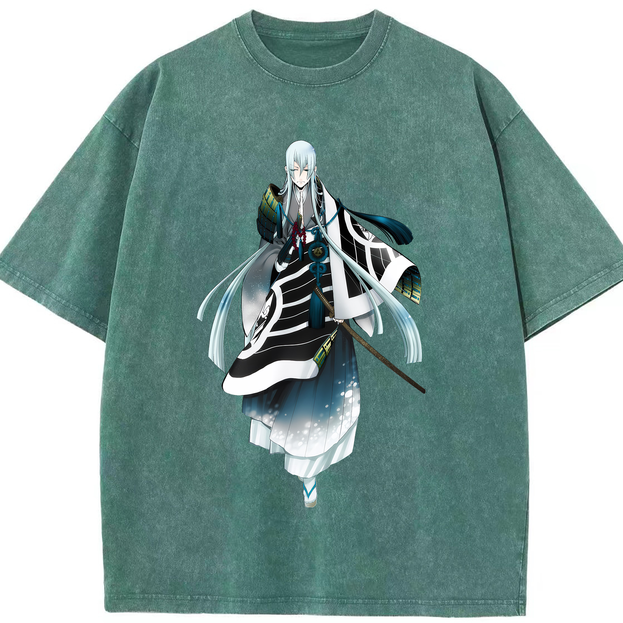 （画像用） 刀剣乱舞 Touken Ranbu 綿100% ヴィンテージ風 半袖Tシャツ（フロントプリント）